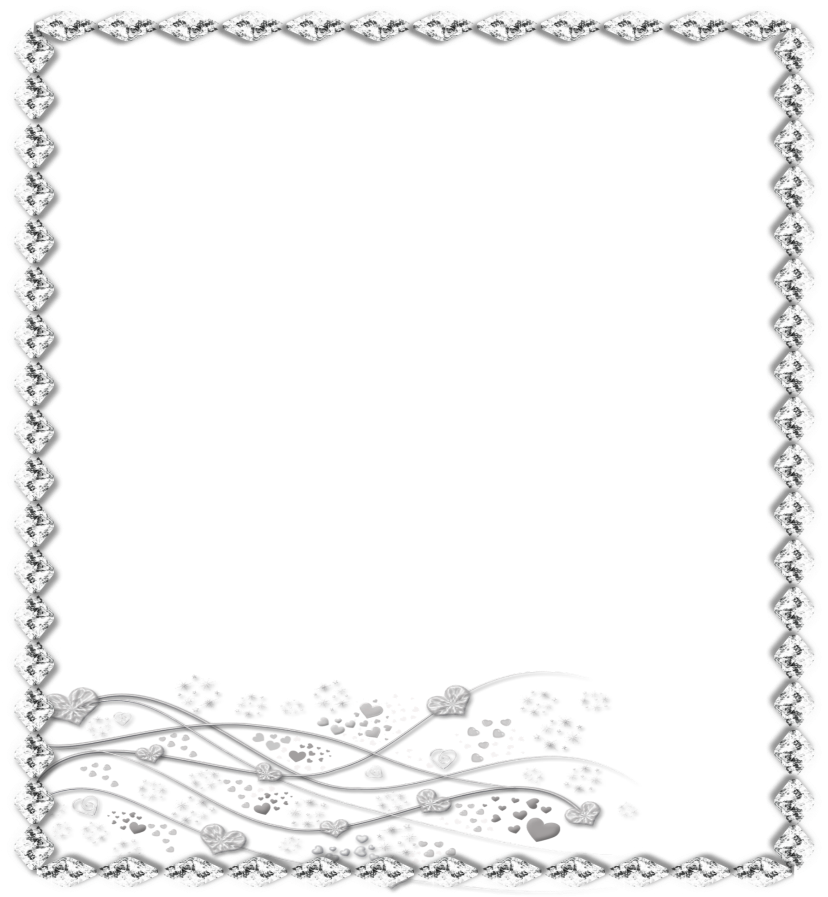 #mq #silver #diamond #diamonds #frame #frames #border - Line Art (1024x1024), Png Download