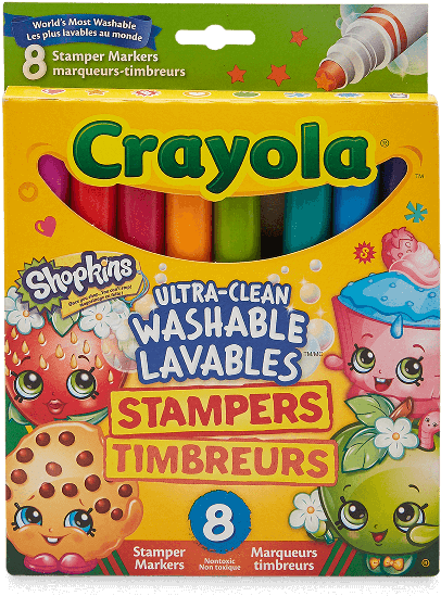 Shopkins Washable Stamper Markers Set - Shopkins Stamp Marker (600x800), Png Download