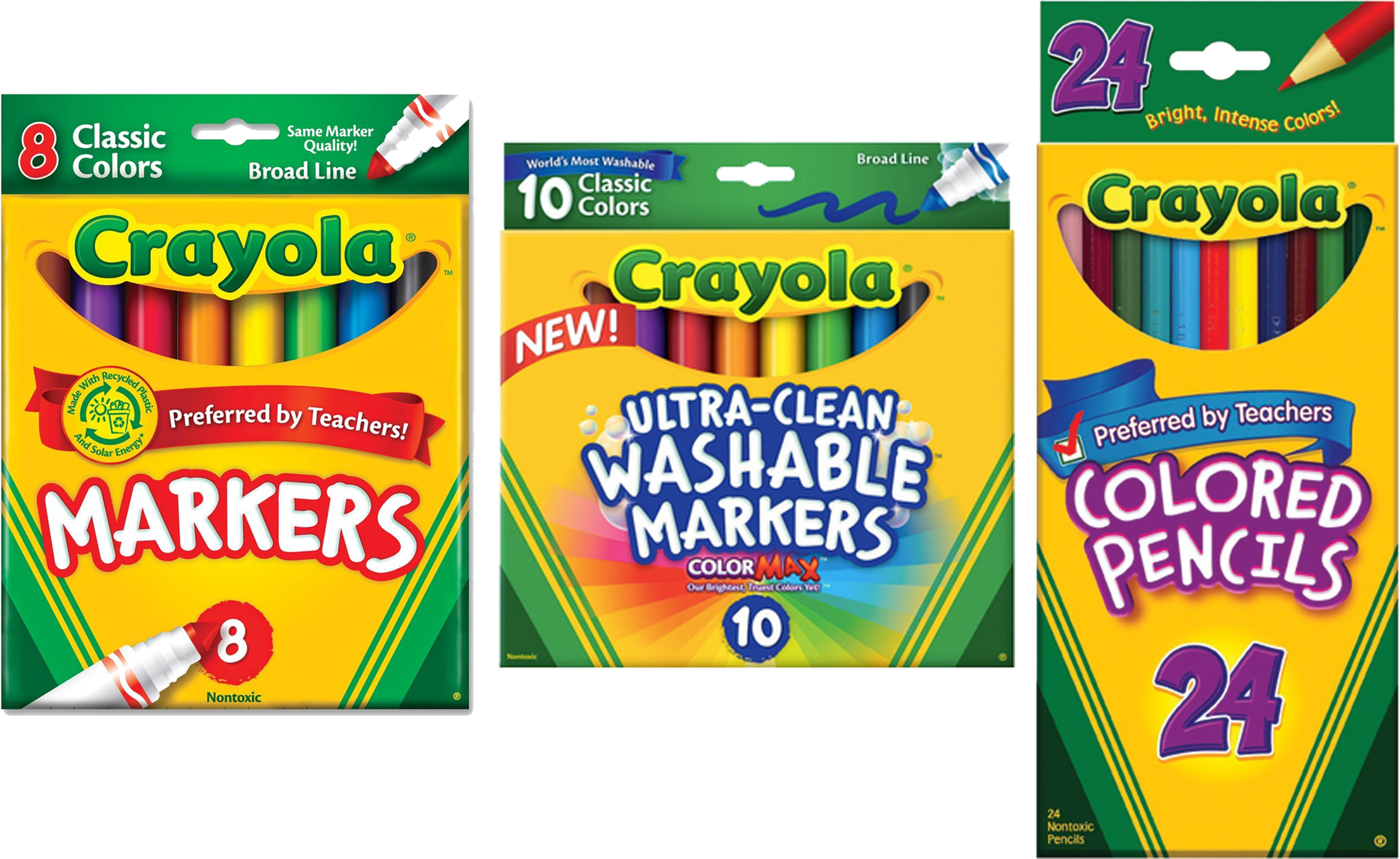 Crayola-page - Crayola Markers 8 (3508x2480), Png Download