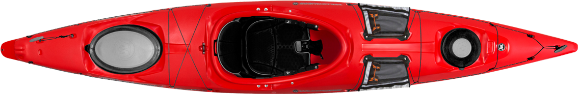 Tsunami Red Kayak For Kayak Camping - Sea Kayak (1213x390), Png Download