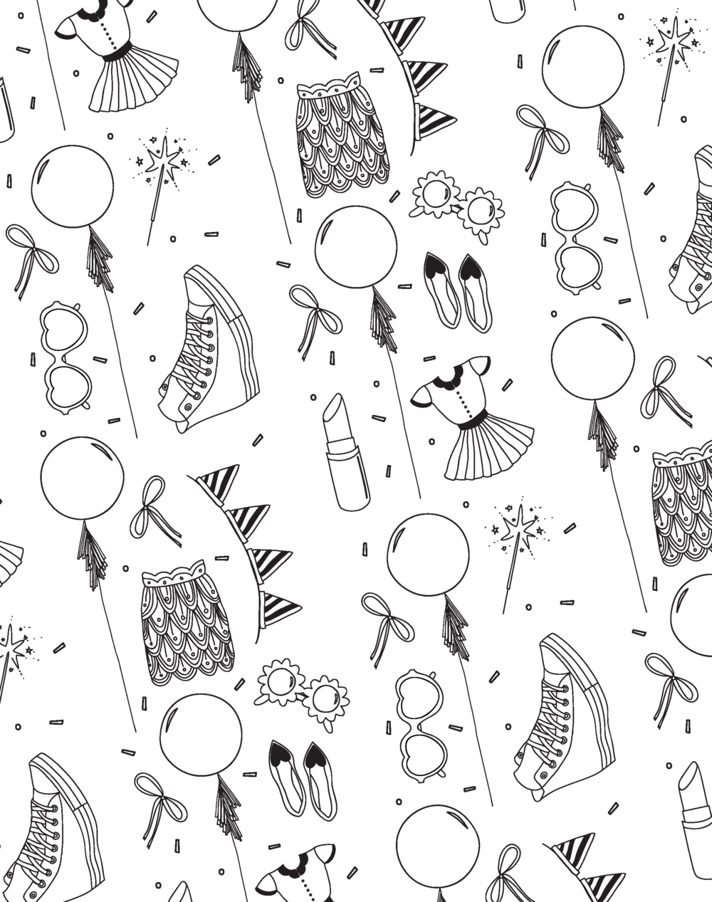Pattern Play Coloring Book 012 Pattern Play Coloring (1000x1267), Png Download