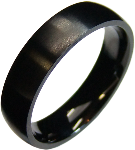 1 Black Ring Stainless Steel - Bangle (800x600), Png Download