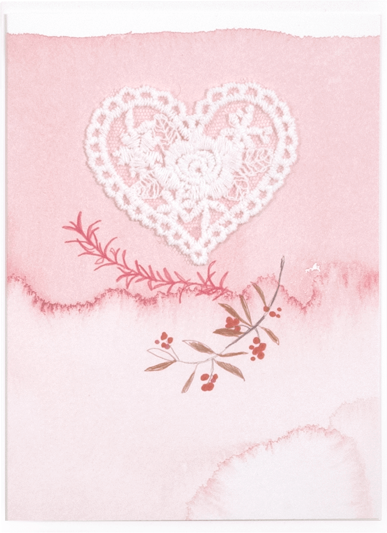 Lace Heart - Heart (1600x1035), Png Download