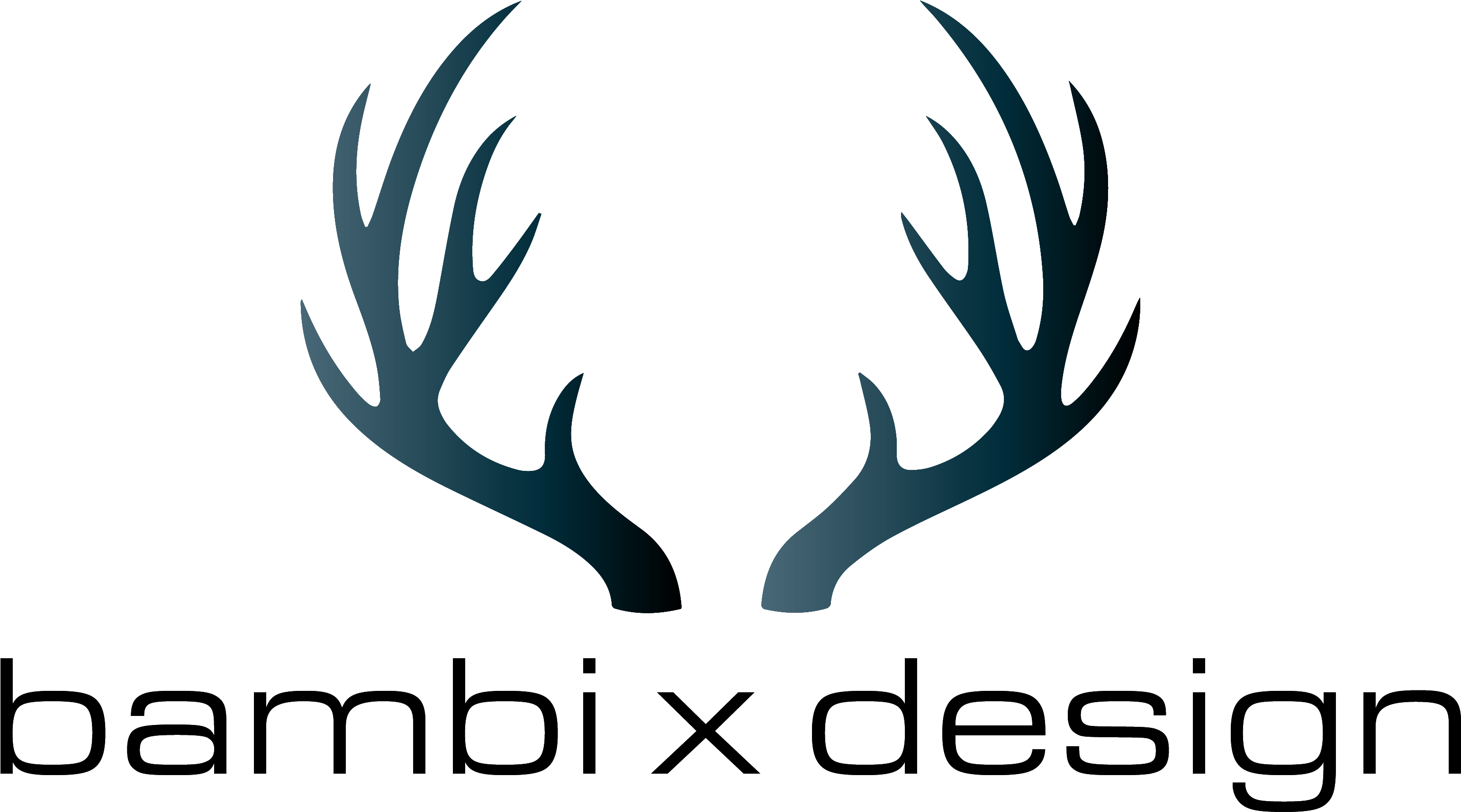 Bambixdesign - Antler (3396x1845), Png Download