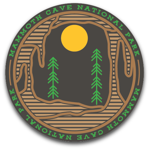 Mammoth Cave National Park Sticker - Circle (600x600), Png Download