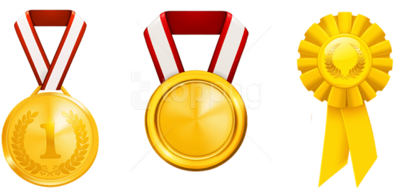 Free Png Download Prizes Honors Set Clipart Png Photo - Award Ribbons (850x410), Png Download