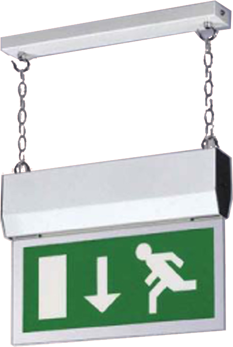 Exit Light Hanging Type - Chain (470x700), Png Download