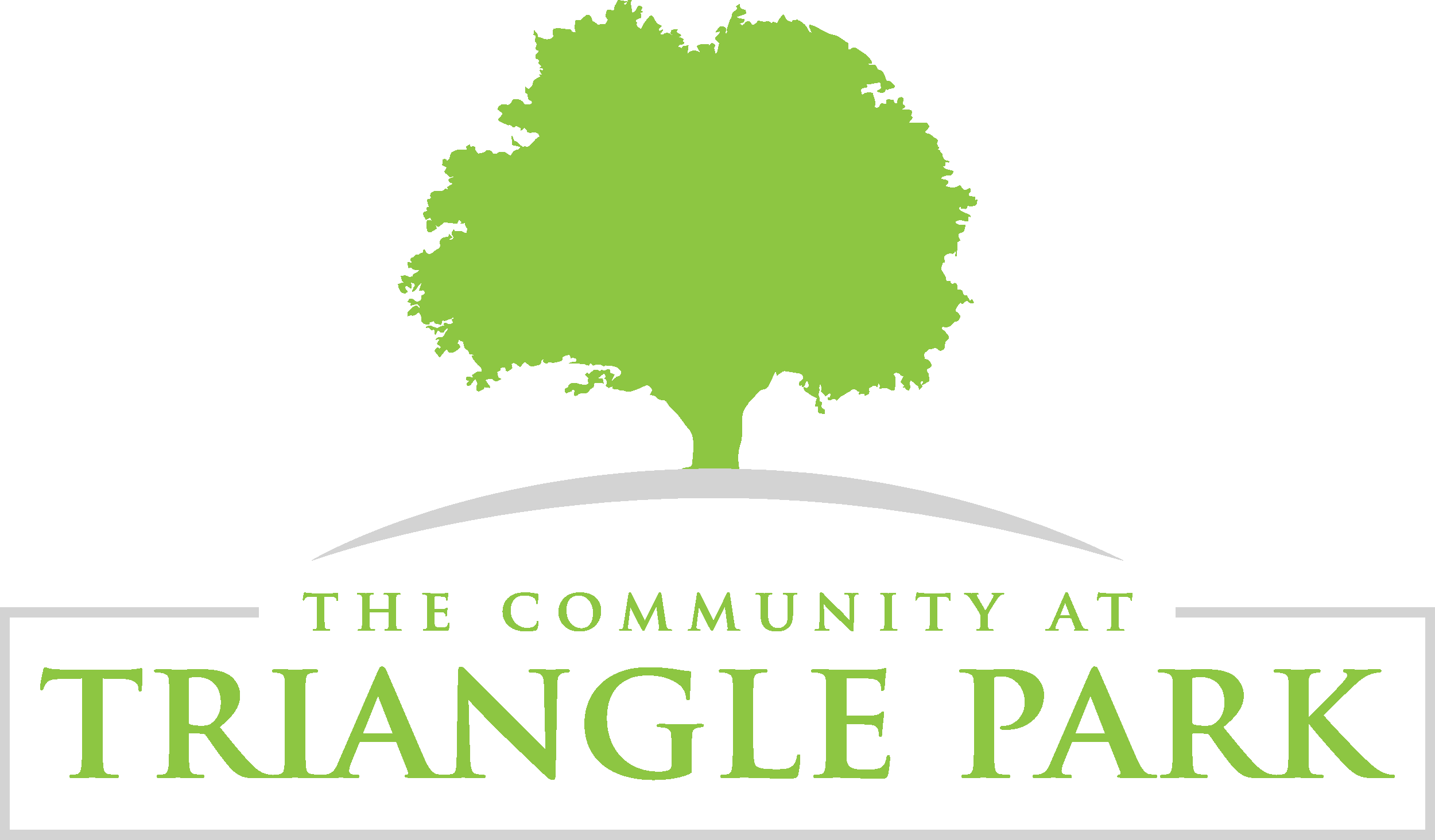 The Community At Triangle Park Logo - Tree (2500x1465), Png Download