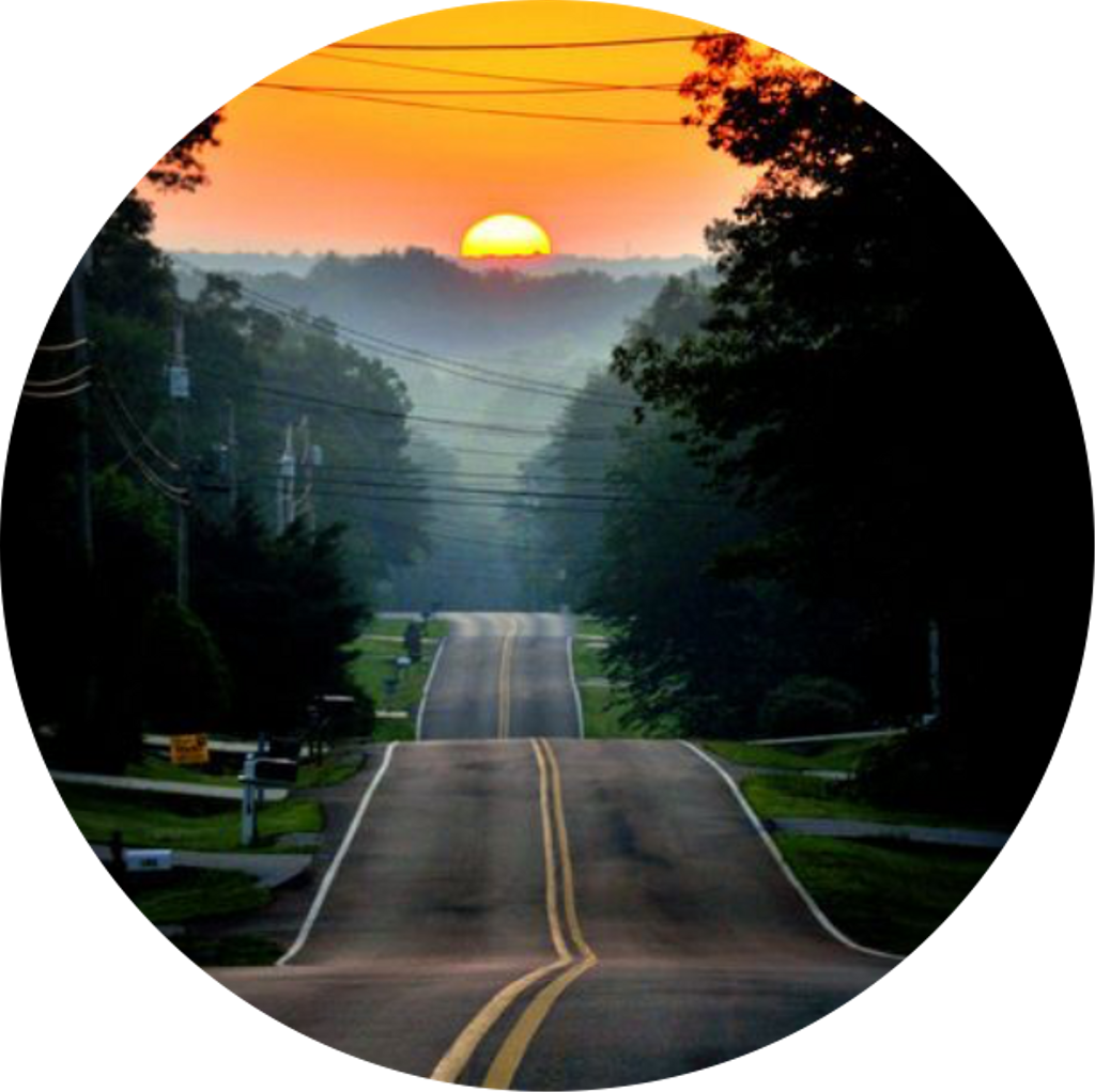 Download #circle #icon #background #backgrounds #road #circles - Beautiful  Sunrise With Road PNG Image with No Background 