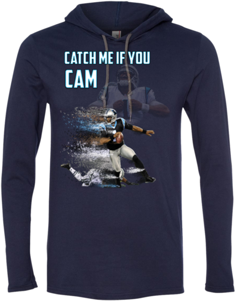Cam Newton Panthers Custom Designed Fan Ls T-shirt - Shirt (600x600), Png Download