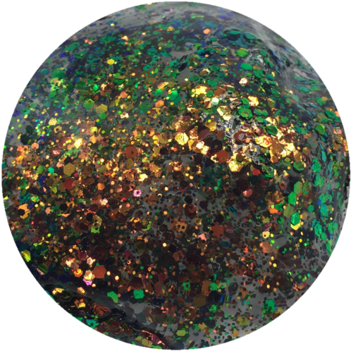 Winter Solstice- Green Blue Bronze Color Shifting Glitters - Circle (768x1024), Png Download