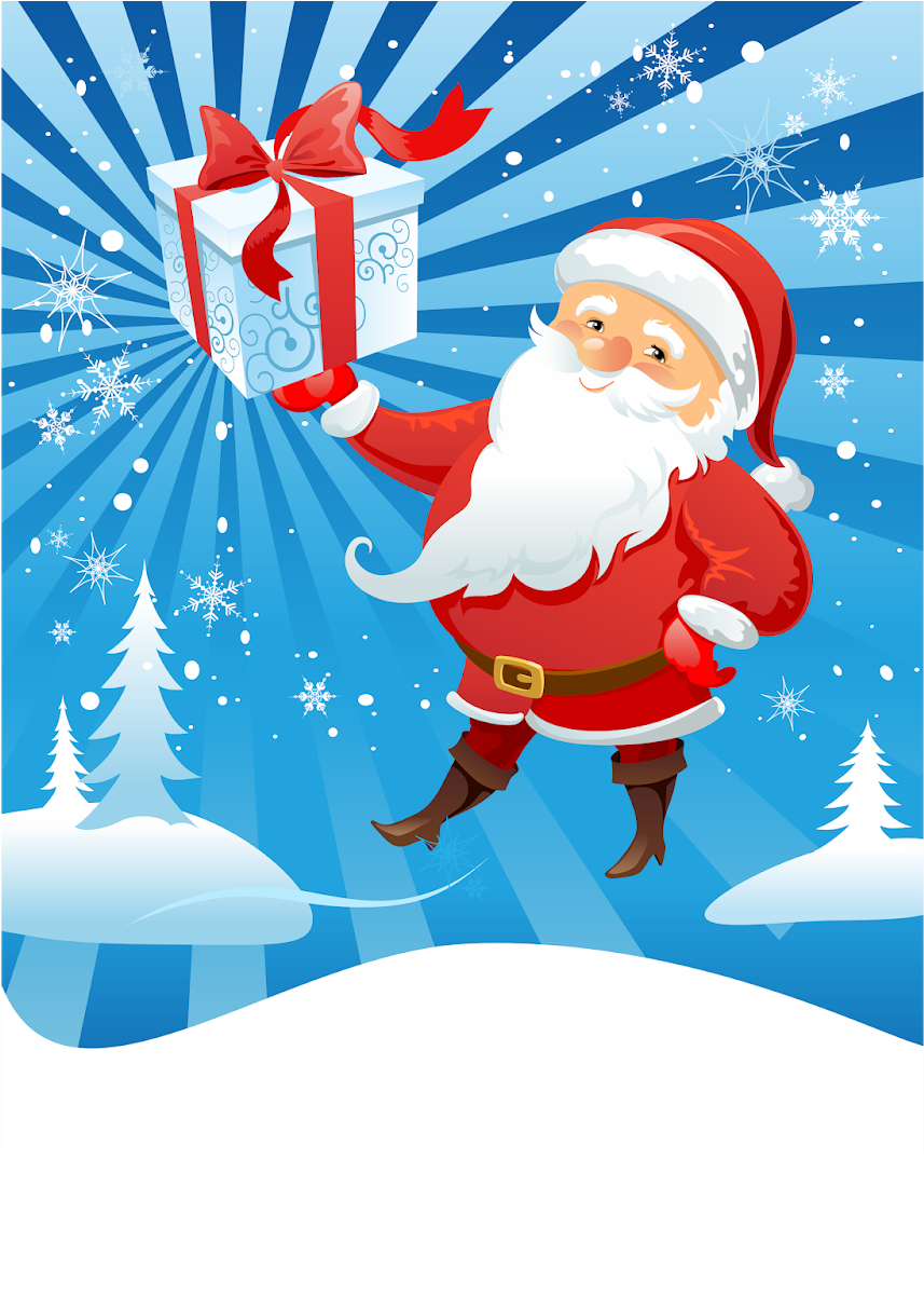 1600 X 1200 4 - Santa Claus Cartoon Image Download (1600x1200), Png Download