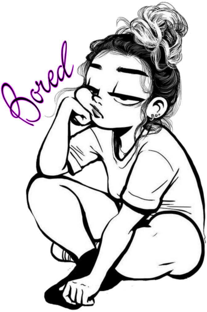 Bored Sticker - Mood Cassandra (1024x1024), Png Download
