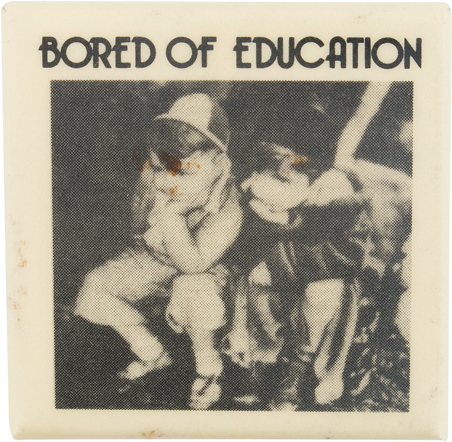 Bored Of Education Cause Button Museum - Printing (1000x961), Png Download