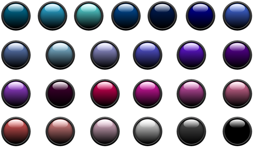 Button, Icon, About, Edge, Colorful, Shiny - Circle (960x540), Png Download