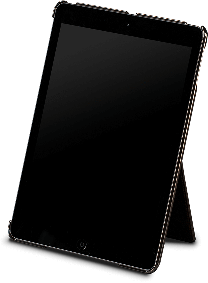 Heritage Kick Stand Leather Snap On Case Ipad Air Heritage - Tablet Computer (1024x1024), Png Download