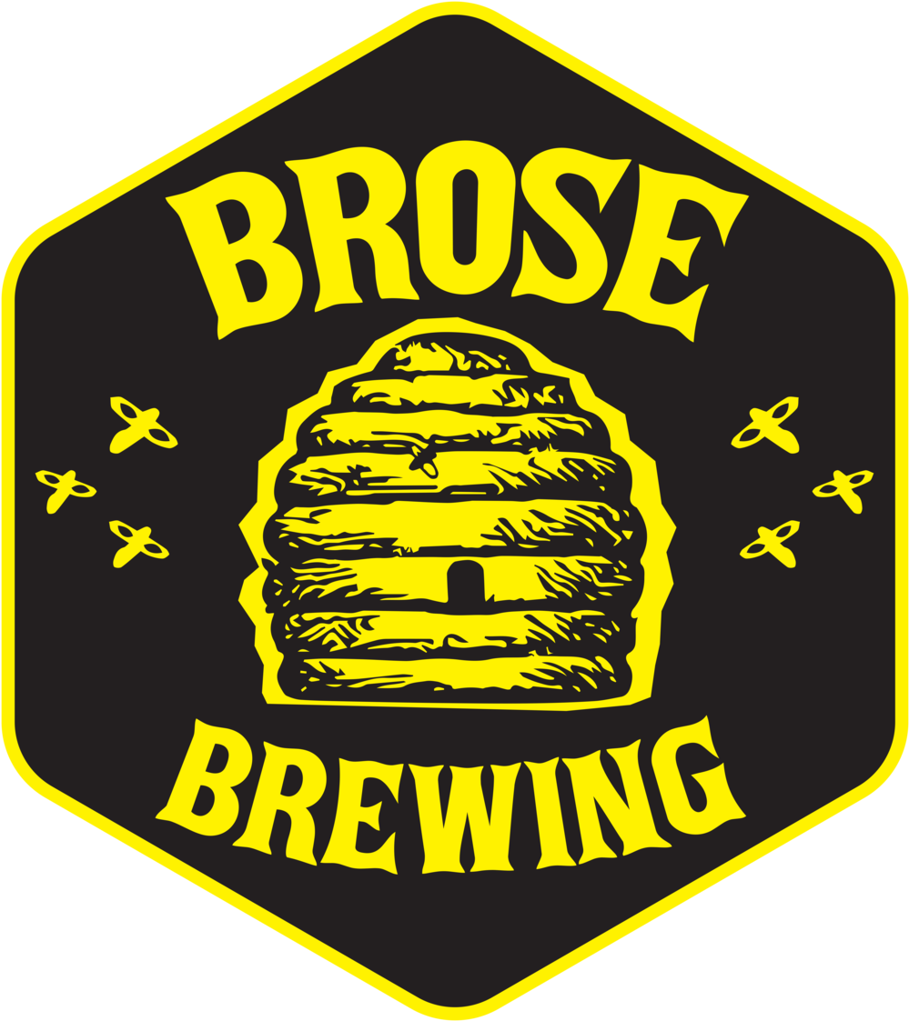 Brose Brewing Logo - Bee Hive Cartoon (1000x1132), Png Download