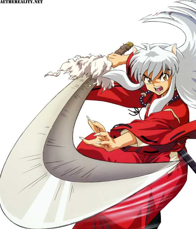 Inuyasha And His Demon Sword (648x758), Png Download