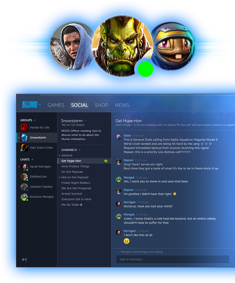 Blizzard Groups Give You A Home On Battle - World Of Warcraft (800x970), Png Download