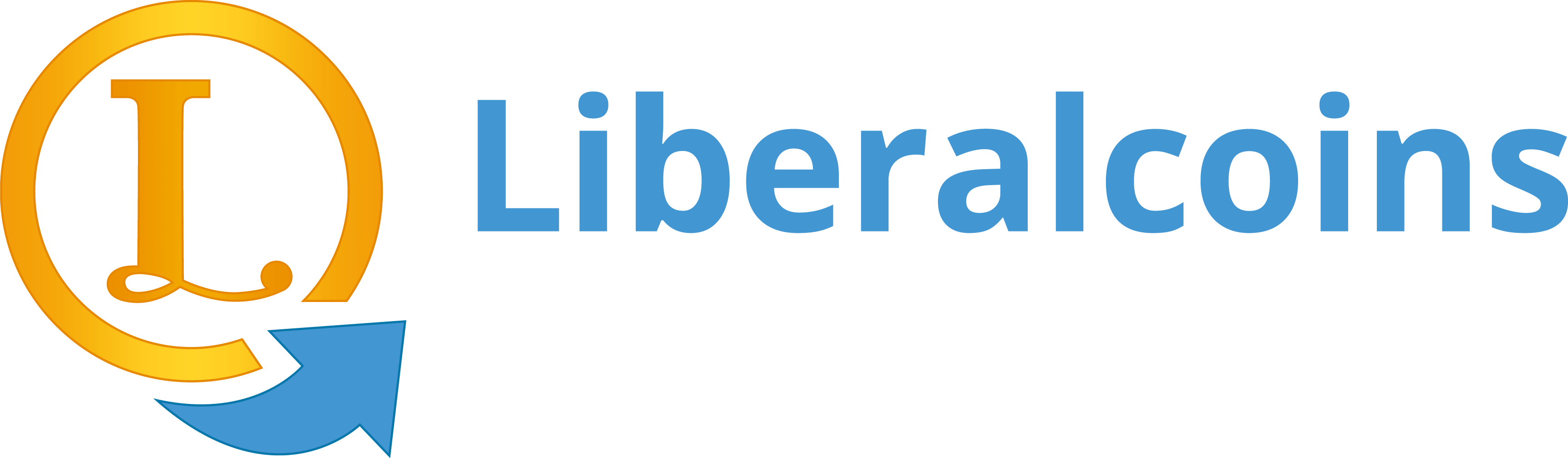 Logo - Liberalcoins (3445x1007), Png Download