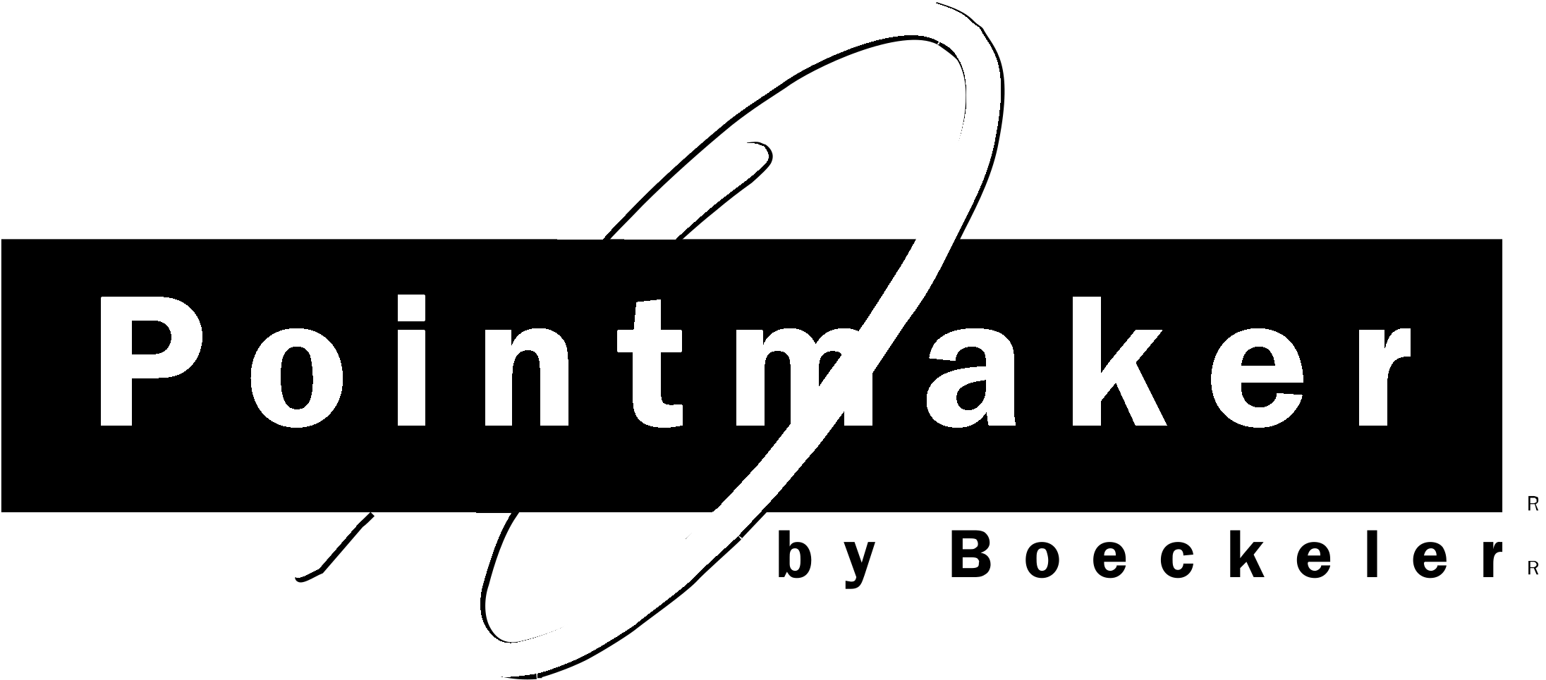 Pointmaker Logo Black And White - Calligraphy (2400x2400), Png Download