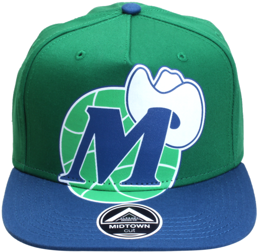 Dallas Mavericks Iog Huge Mhat Snap Cap - Dallas Mavericks Old (620x620), Png Download