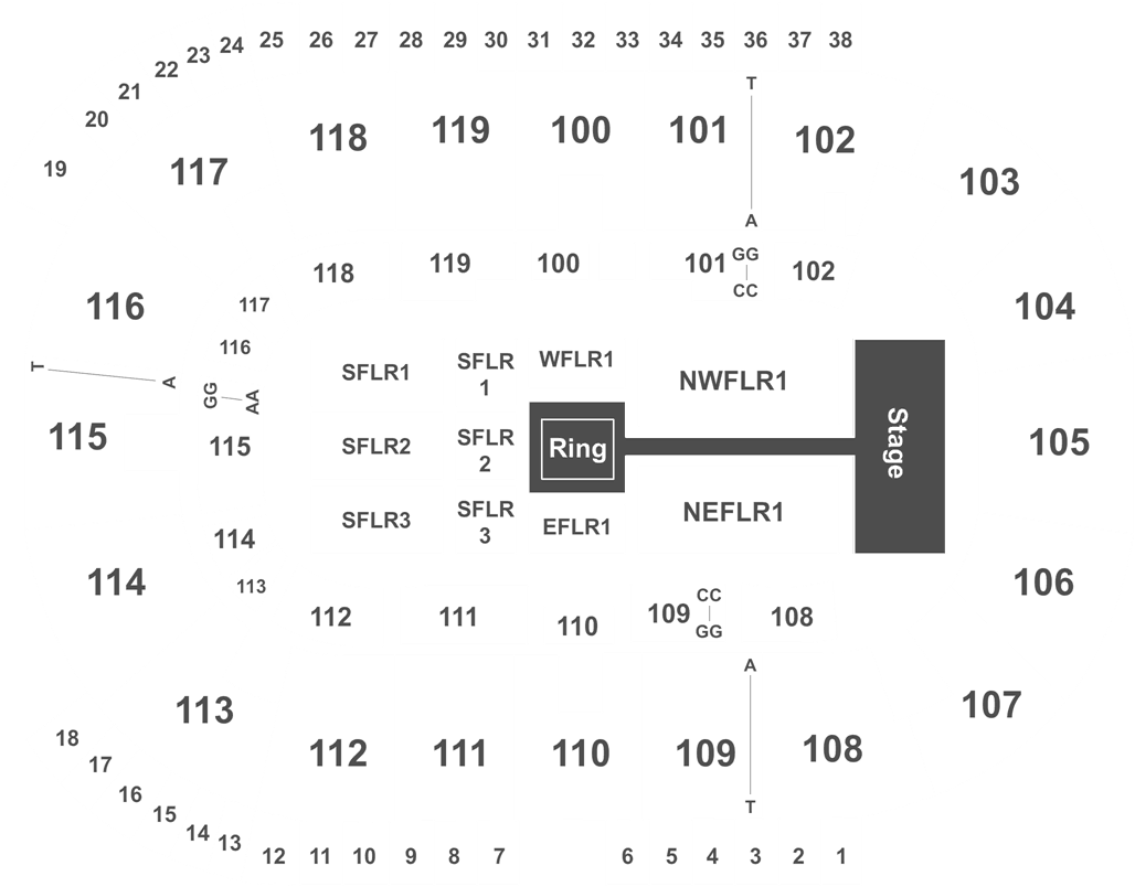 Event Info - K Rock Centre Seating Chart (1050x830), Png Download