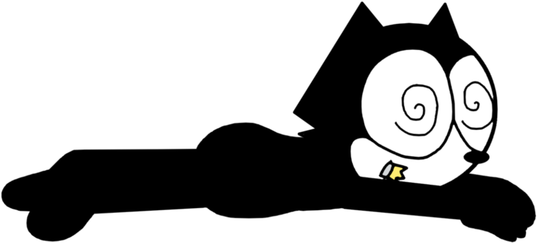 Felix With A Broken Light Bulb On - Cartoon (974x820), Png Download
