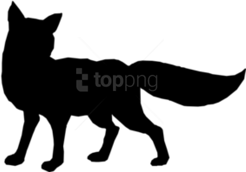 Free Png Download Fox Png Images Background Png Images - Fox Silhouette Png (850x584), Png Download