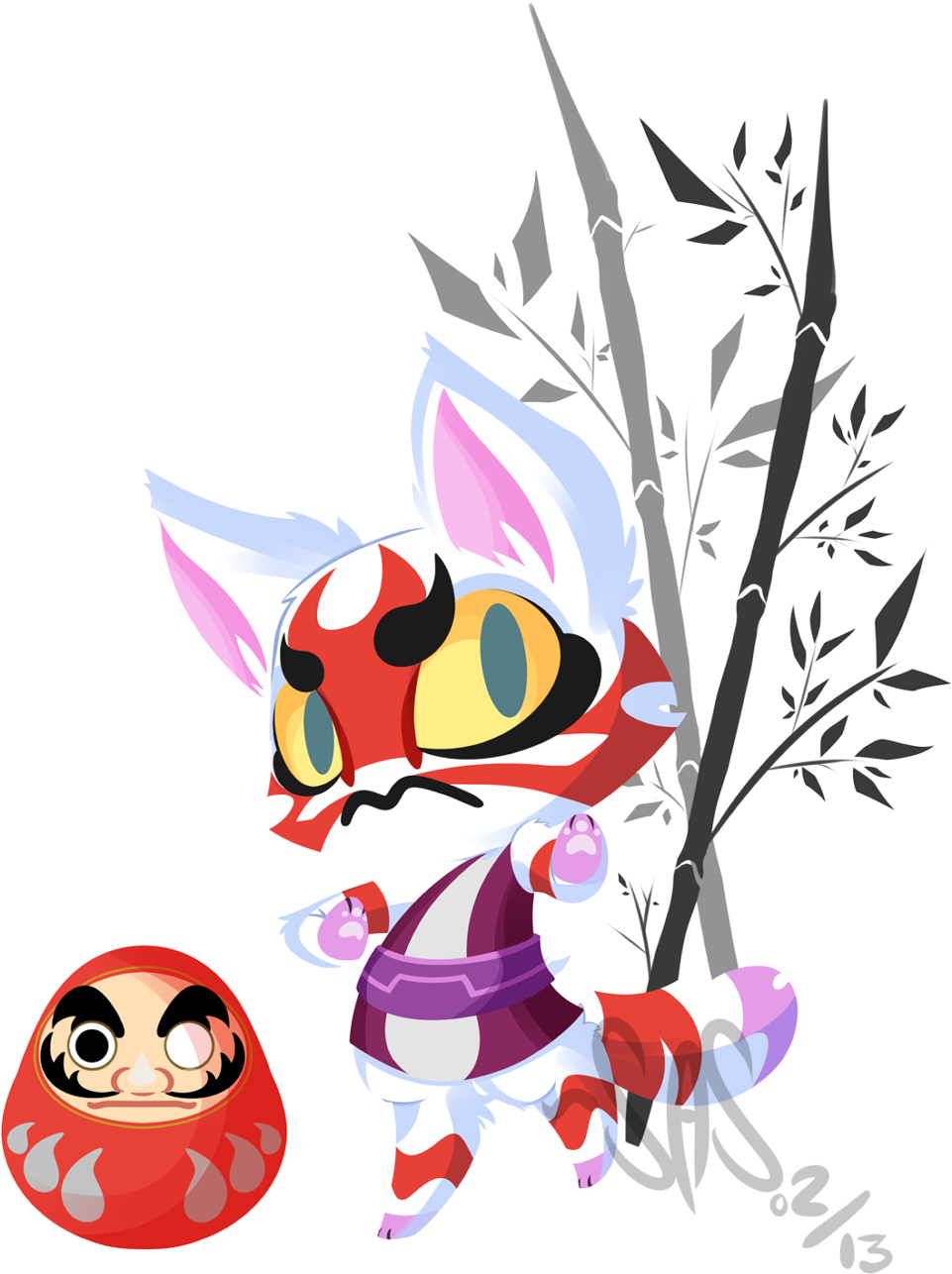 Free Christmas Teddy Bear Clipart - Kabuki Fan Art Animal Crossing (961x1286), Png Download
