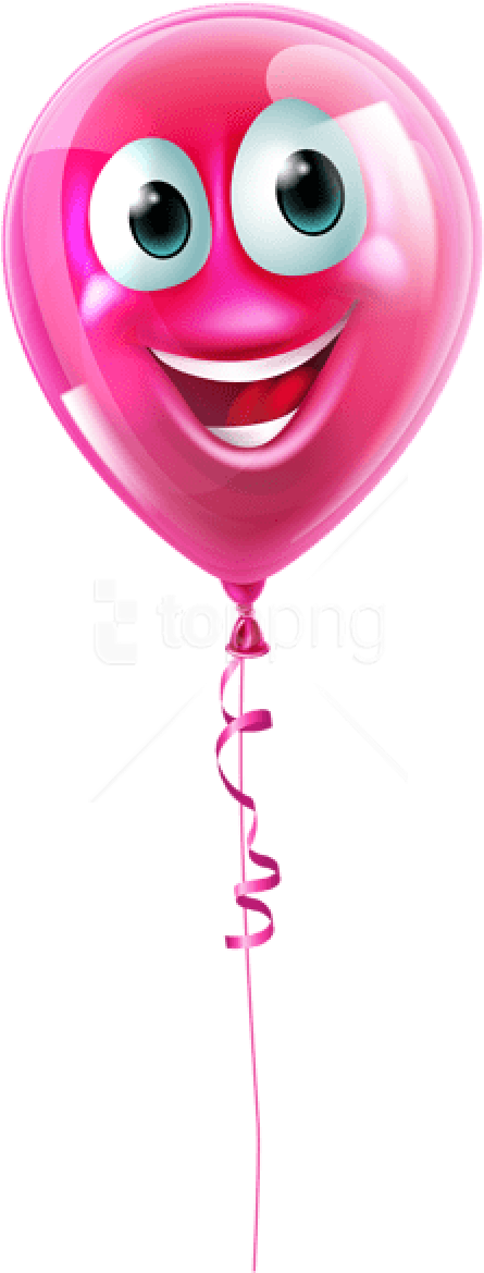 Free Png Pink Balloon With Facepicture Png Images Transparent - Balloon Face Png (480x1200), Png Download