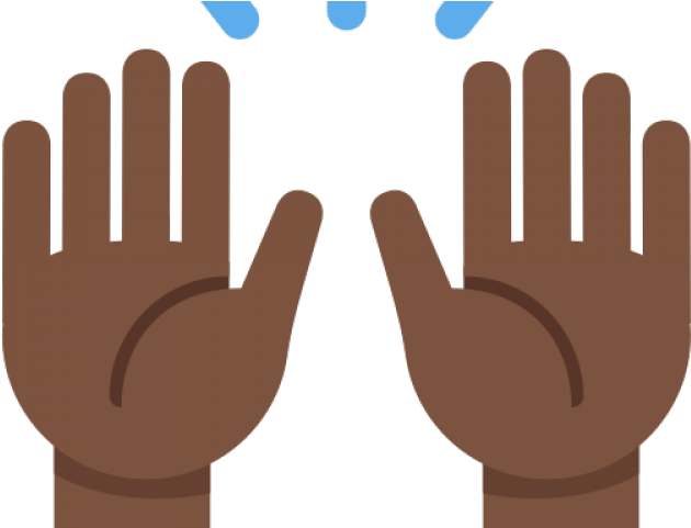 Hand Emoji Clipart Person Raising Both Hand In Celebration - Raise Hands Emoji Png (640x480), Png Download
