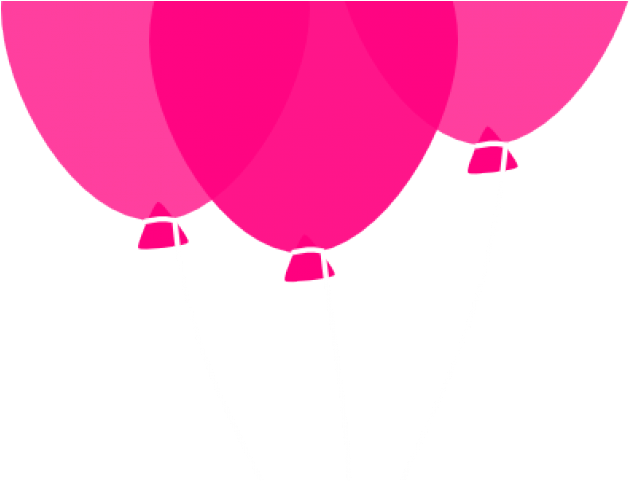 6 Ballons Clipart Pink Balloon Free Clip Art Stock - Balloon (640x480), Png Download