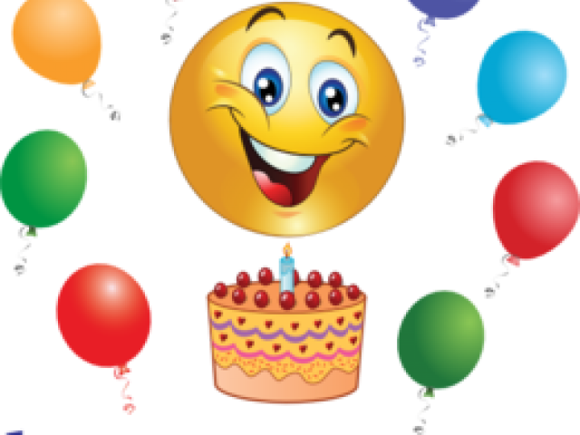 Emoji Clipart Celebration - Happy Bday Smiley Faces (640x480), Png Download