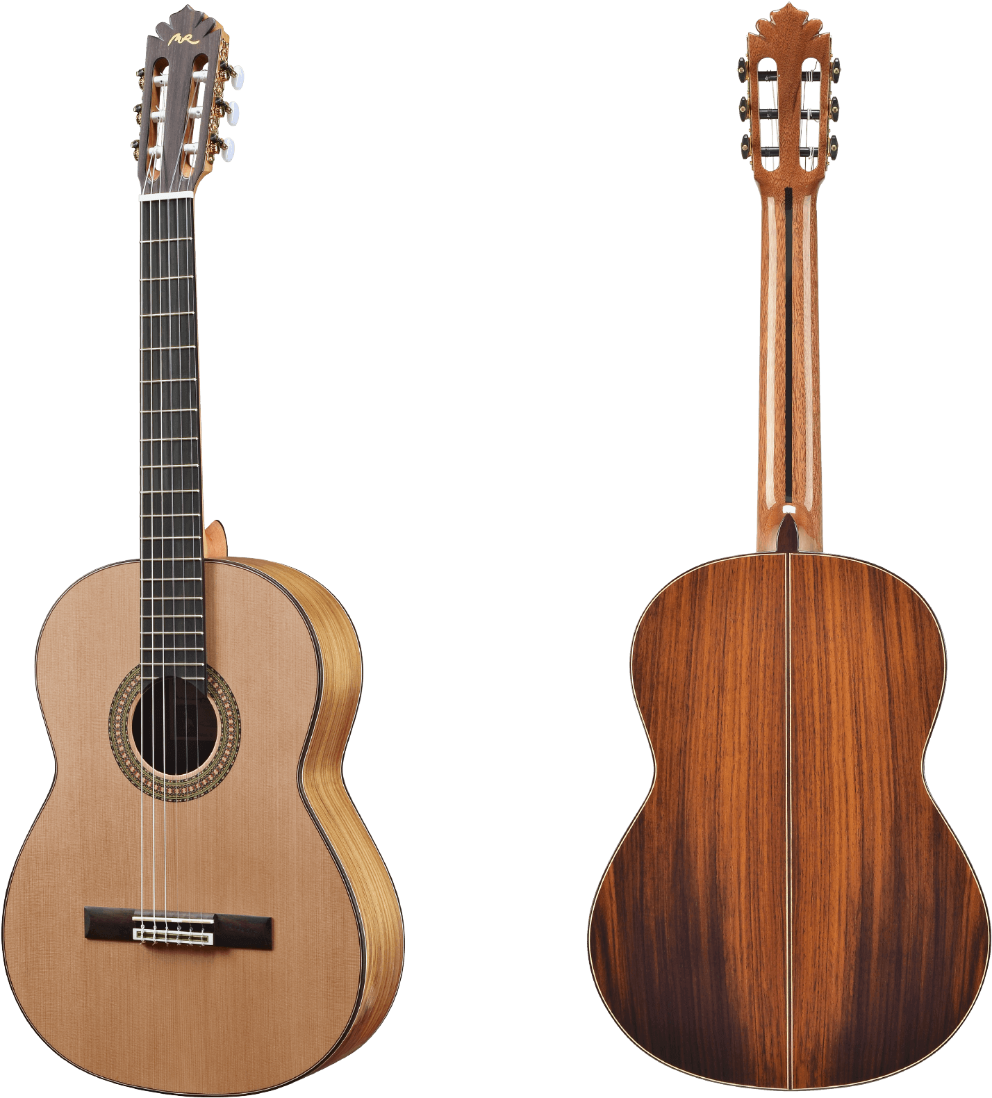C - Inside Robert Bouchet Guitar (1900x1609), Png Download