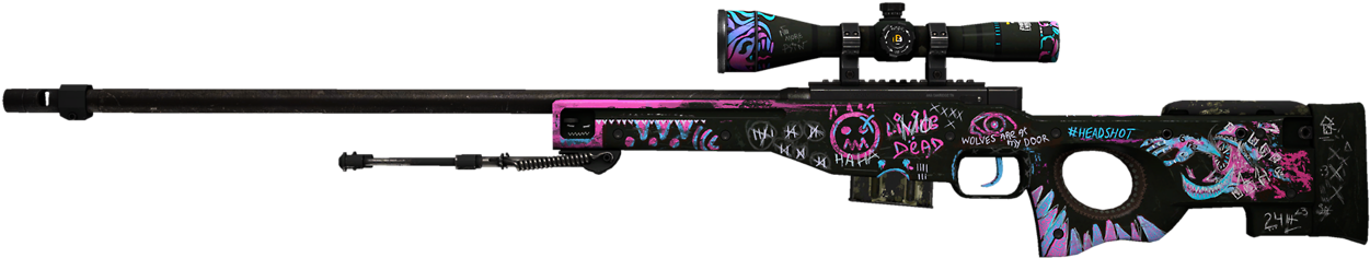 Csgo Awp Fever Dream (1280x273), Png Download