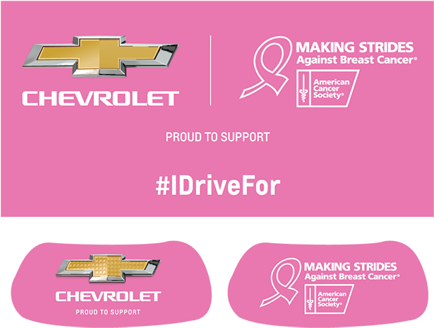 Pink Breast Cancer Awareness Eyeblack Stickers - Chevrolet Breast Cancer Awareness (650x491), Png Download