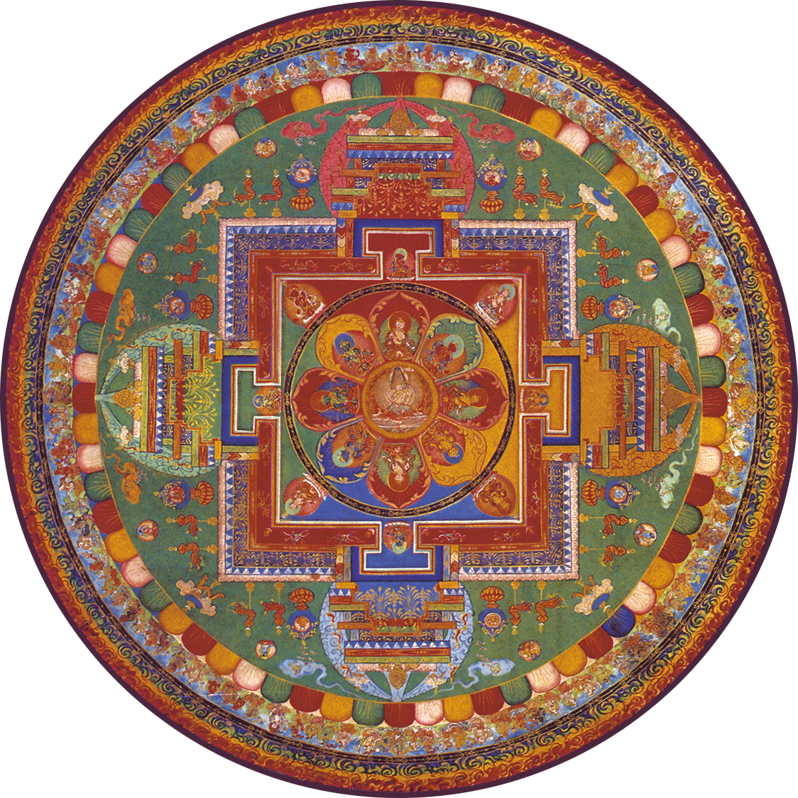 Mandala 88 Dukar - Sun (1124x1124), Png Download