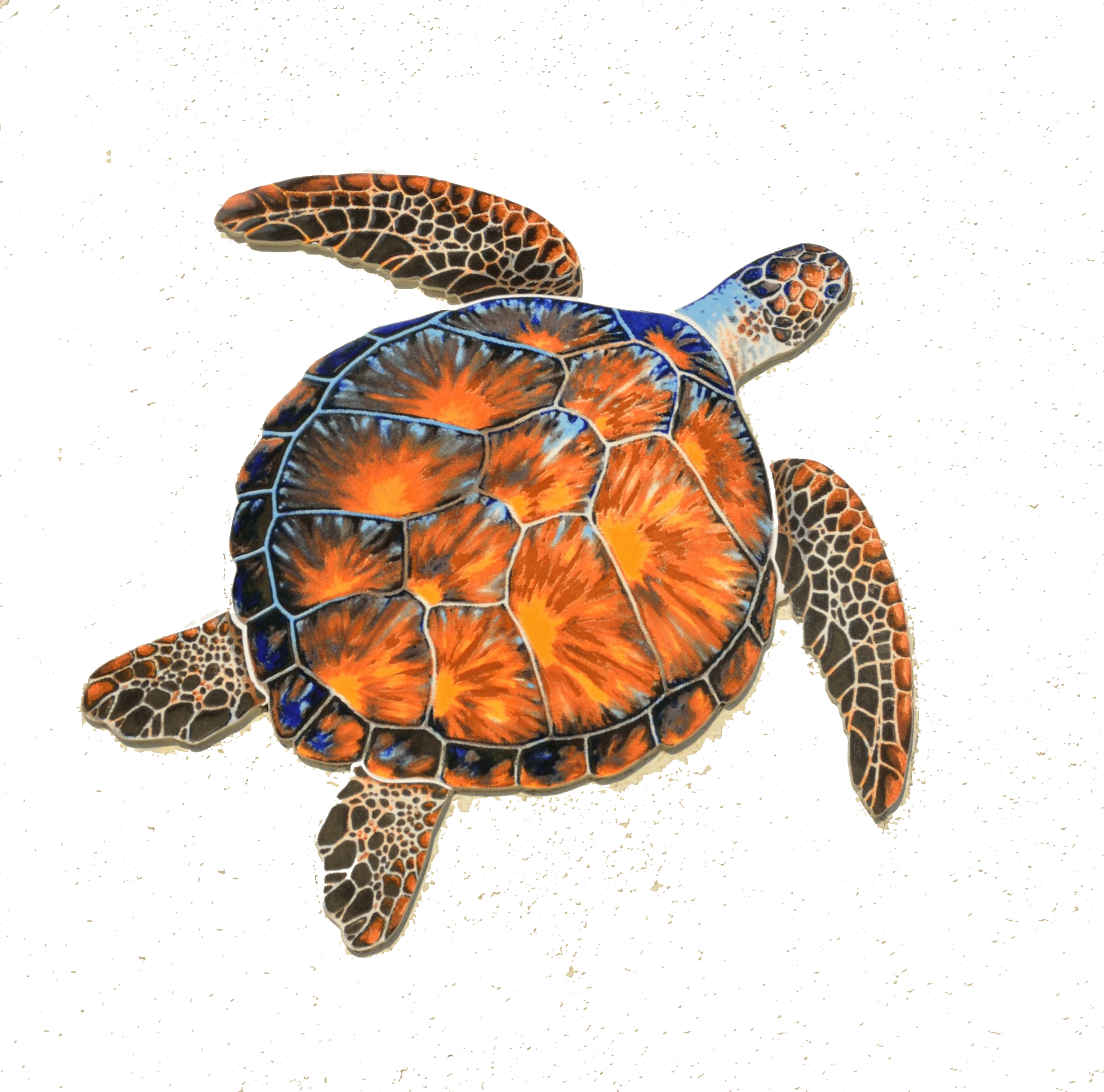 Sea Turtle Mosaic Pool (1920x1900), Png Download
