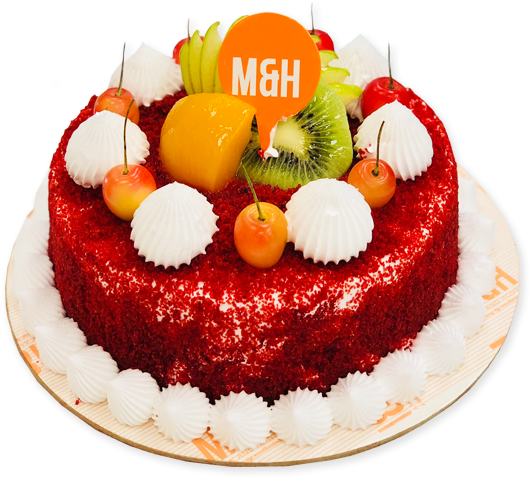 Red Velvet Cake - Fruit Cake (600x600), Png Download