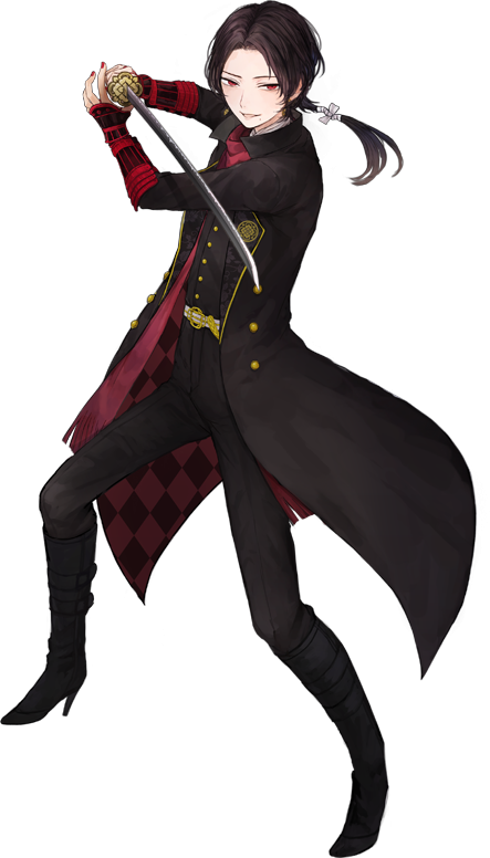 Smirk From Tourabu - Kashuu Touken Ranbu (443x776), Png Download