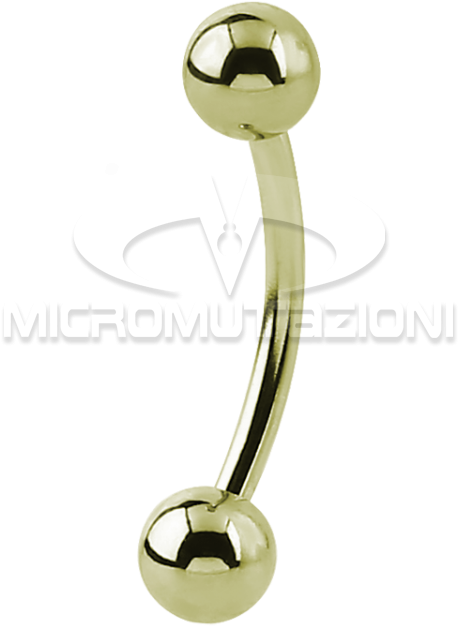Zircon Steel Micro Bananabell Eyebrow - Banana Bell Piercing (750x750), Png Download