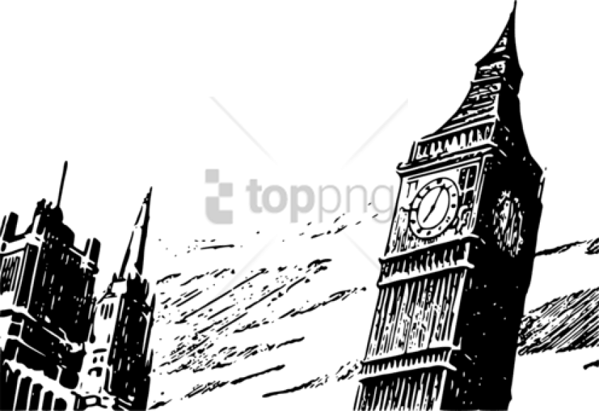 Free Png Download Palace Of Westminster And Big Ben - Big Ben (850x583), Png Download