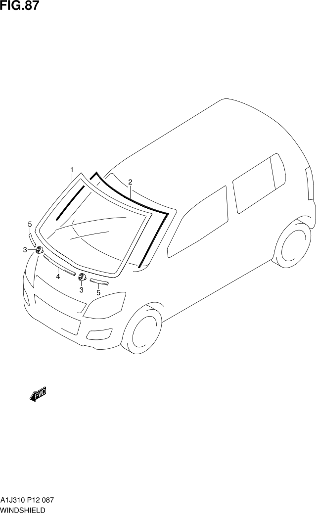 87 Windshield - Sketch (639x1037), Png Download