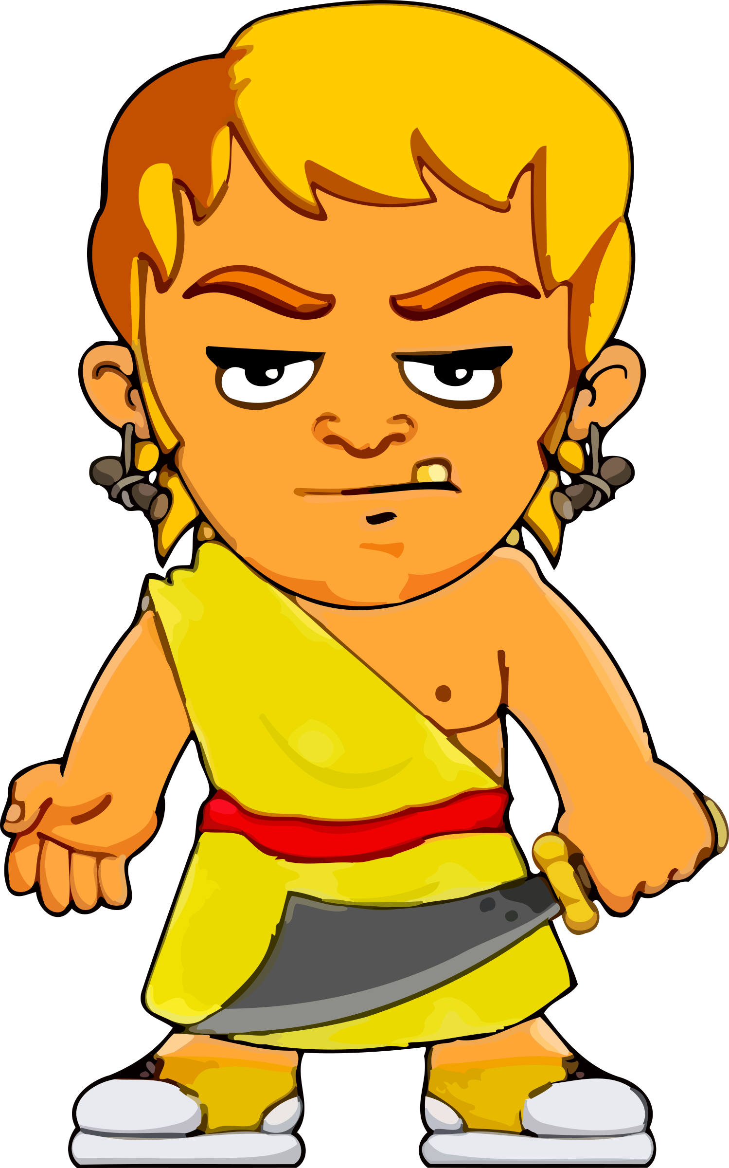 This Free Icons Png Design Of Cartoon Man 16 (1499x2400), Png Download