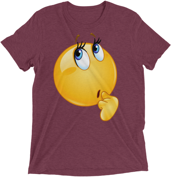 Funny Wonder Female Emoji Face T Shirt - Shirt (600x600), Png Download