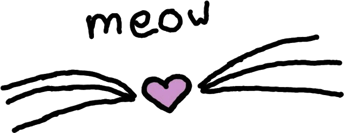 #cat #heart #nose #whiskers #meow #neko #freetoedit - Heart (1024x1024), Png Download