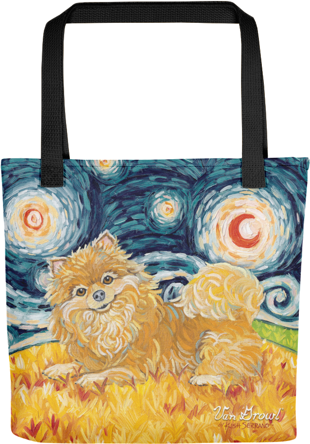 Pomeranian Starry Night Tote - National Sawdust Tote Bag (1000x1000), Png Download