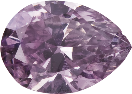 Pear Diamond Pinkish Purple Si2 - Amethyst (800x800), Png Download