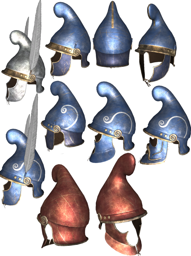 Phrygian Helmet Type2 - Phrygian Helmet Crest (620x831), Png Download